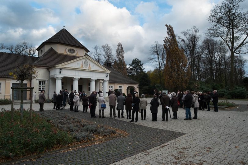 Andacht zum Totengedenken auf dem Südfriedhof.