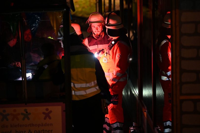 DRK-Übung am Bahnhof Gysenberg