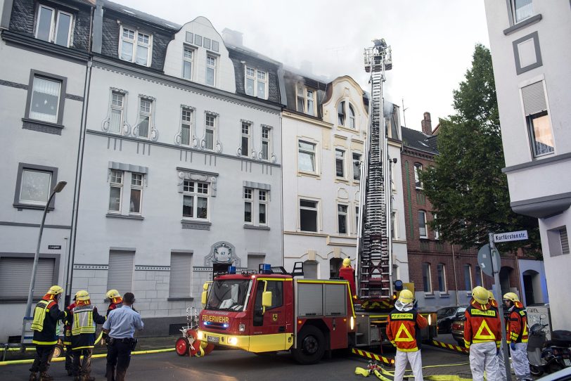 Wohnungsbrand in der Düngelstraße.