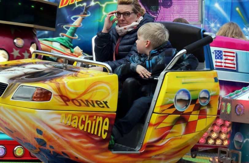 Die City-Kirmes in der Herner Innenstadt.