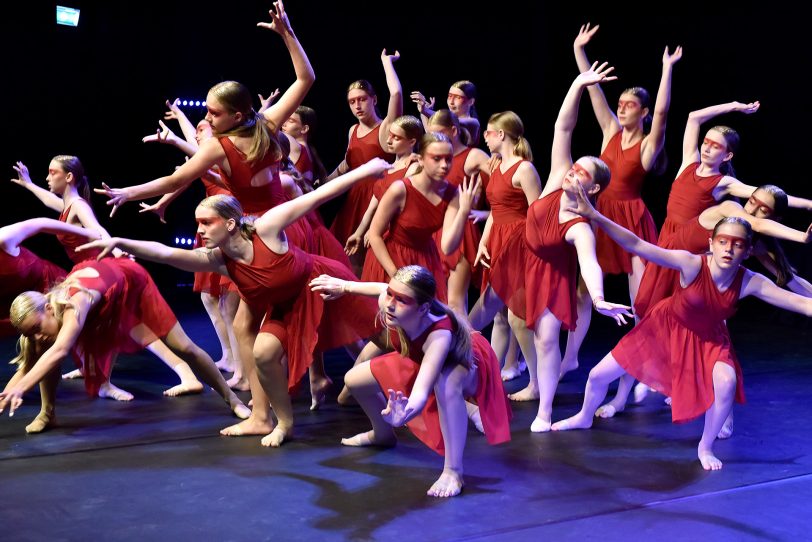 Tänzerinnen der Musikschule Hattingen.