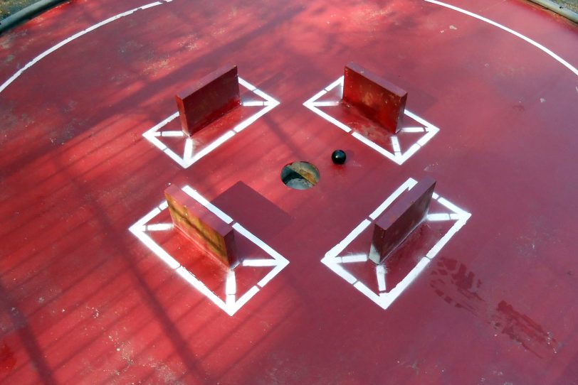 Mini-Golf-Anlage.