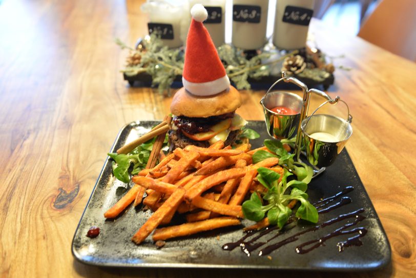 Weihnachts-Burger.