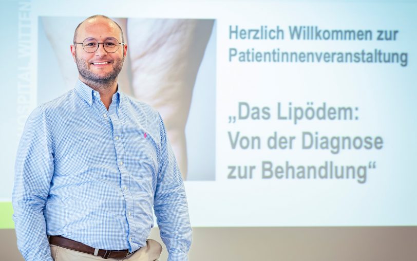Prof. Dr. Dr. Heiko Sorg, Chefarzt der Klinik für Plastische, Rekonstruktive und Ästhetische Chirurgie des Marien Hospital Witten, informierte im Marien Hospital Herne über Diagnose und Behandlung des Lipödems.