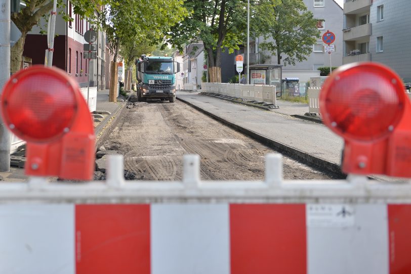 Baustelle Rotbruchstraße.