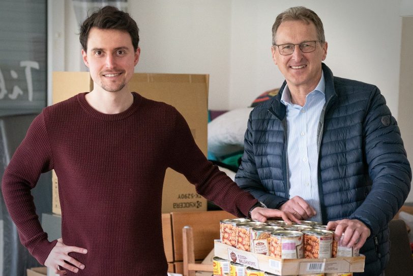 CDU: Landtagskandidaten Markus Mähler und Bernd Jost, Vorsitzender des Stadtbezirksverbandes Sodingen.