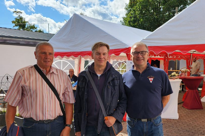 Bezirksbürgermeister Mathias Grunert beim Sommerfest 2025 bim Wassersportverein Herne.
