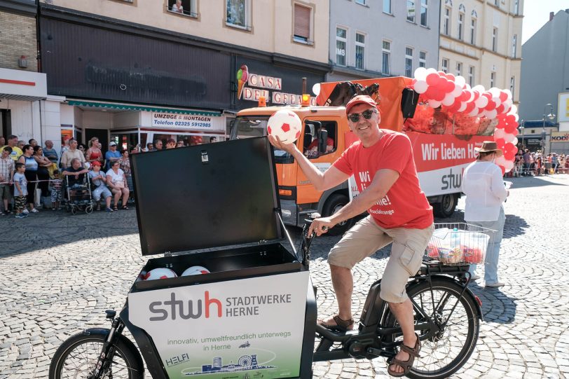 Cranger Festumzug 2018 vor der Christuskirche in Wanne-Mitte.