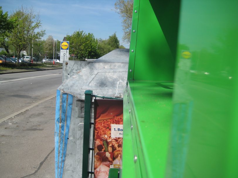 Der Containerstandort an der Südstraße wurde beobachtet.