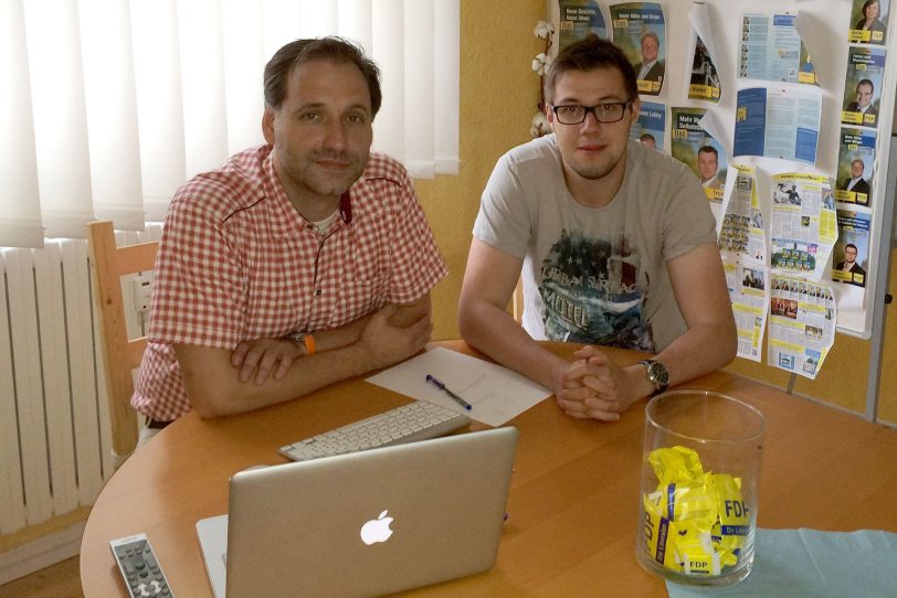 v.l.: Thomas Bloch und Manuel Konopczynski.