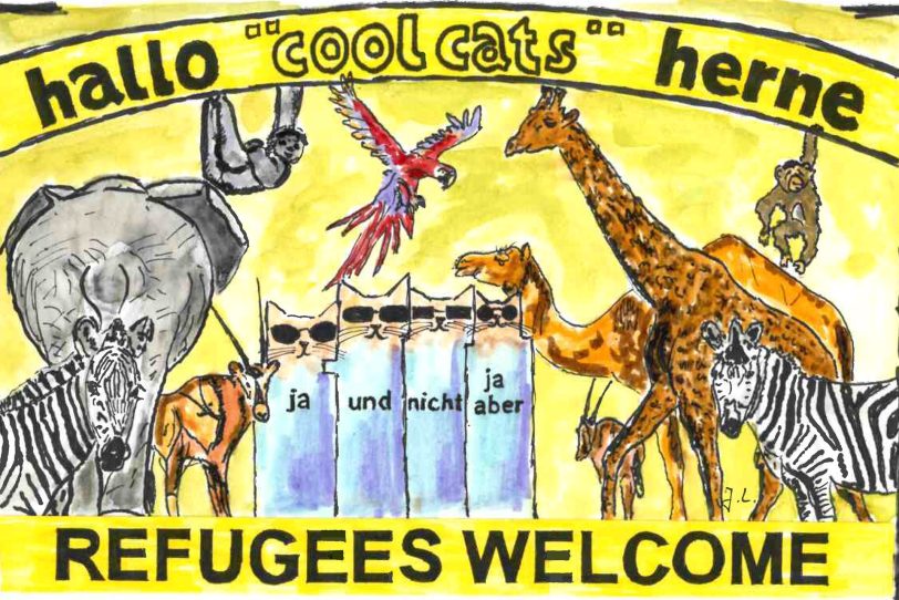 Die Coolcats zum Thema: Flüchtlinge. (Symbolbild)