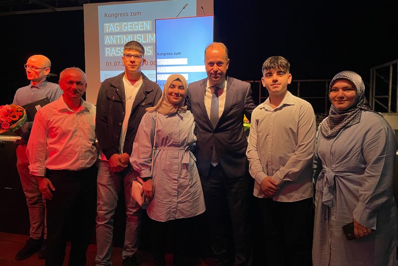 Die islamische Gemeinde nahm mit sieben Personen an der Veranstaltung teil.