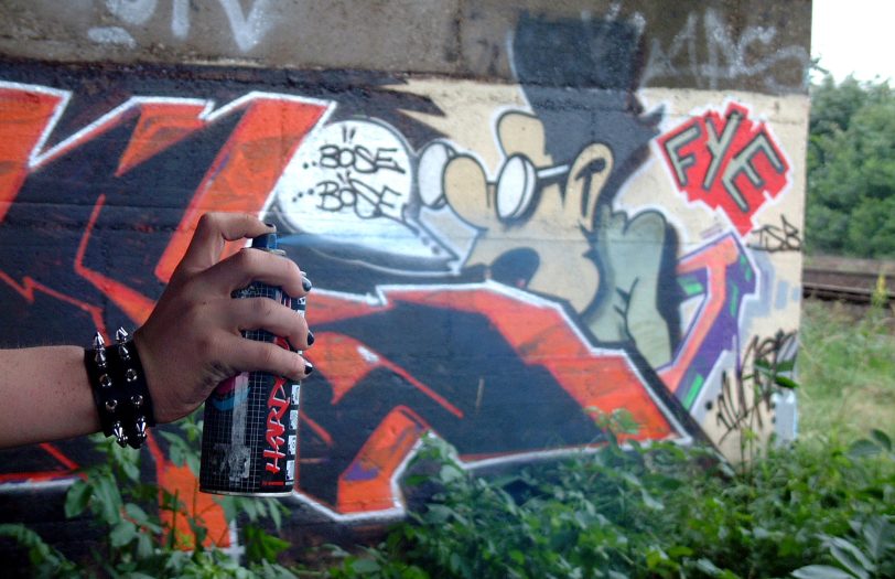 Graffiti-Kunst am Eingangstor Wanne-Süd ist der 3. Tagesordnungspunkt in Eickel.