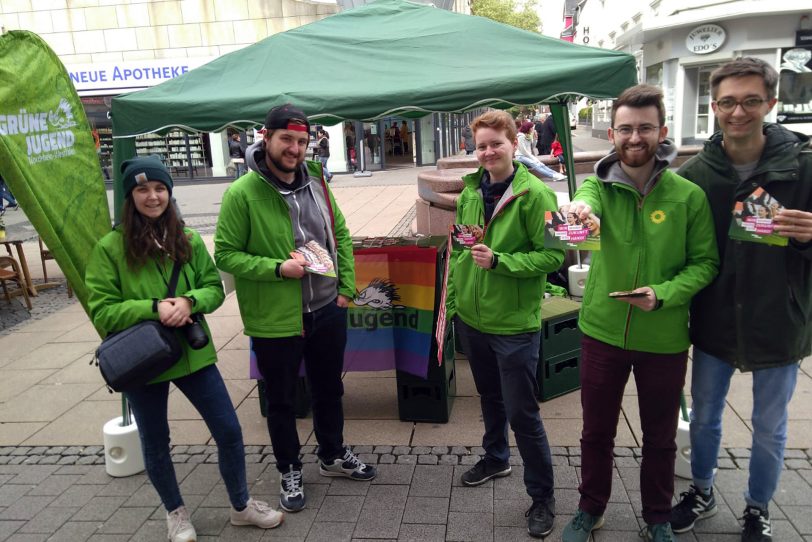 Vertreter der Grünen Jugend NRW in Herne.