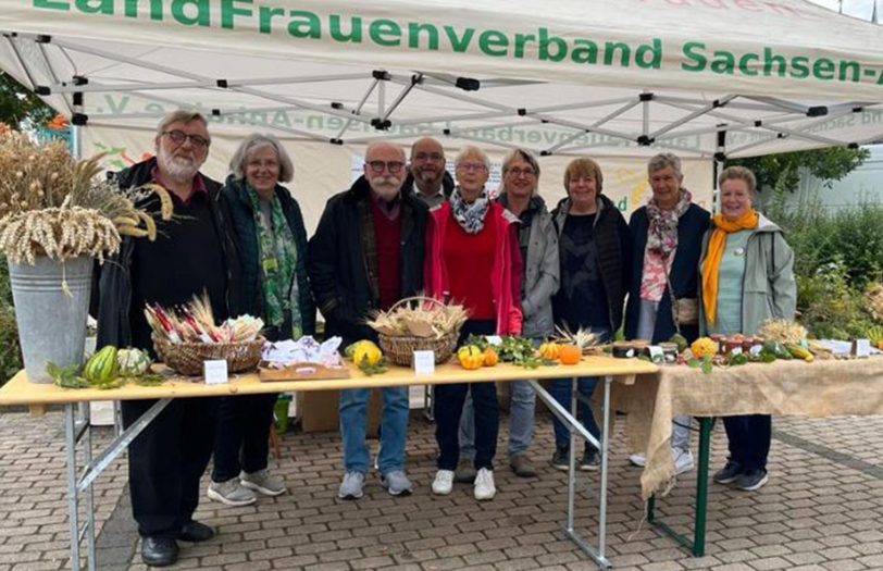 Die Besucher trafen die Landfrauen.