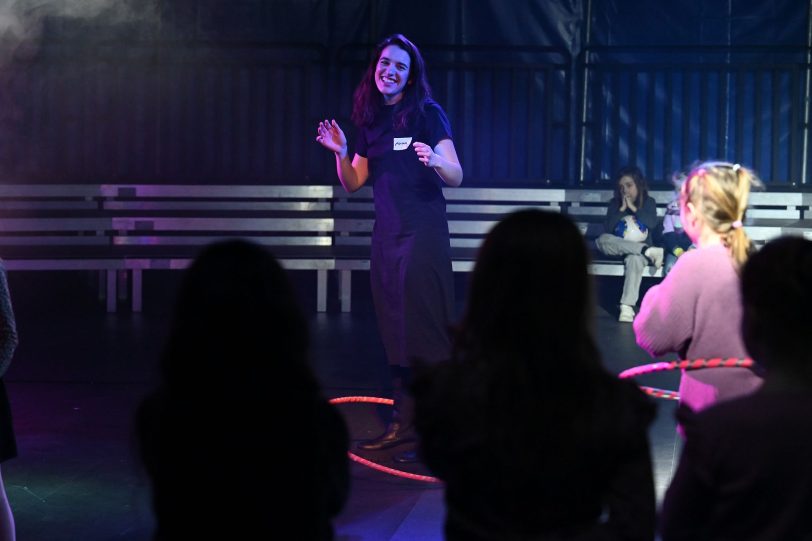 Anna di Bari nahm am Hula-Hoop-Wettbewerb teil und kam bis ins Finale