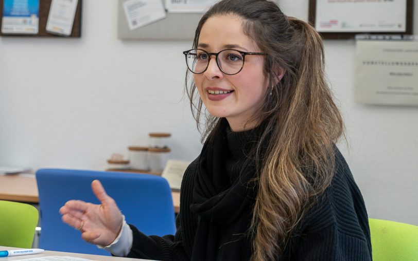 Stellte die neuen Angebote der Gesundheitswoche vor: Malina Schäfer-König, Fachbereich Gesundheit.