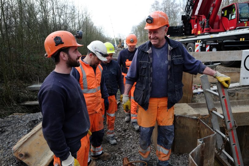 Besprechung am Fischergraben.