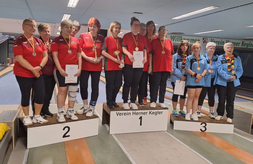 DM 2024 Damenmannschaften Platz 1 (v.l.): Sylvia Hilkmann, Friederike Hönig, Ulrike Rathke, Bärbel Schweiger und Ersatzfrau Doris Penger