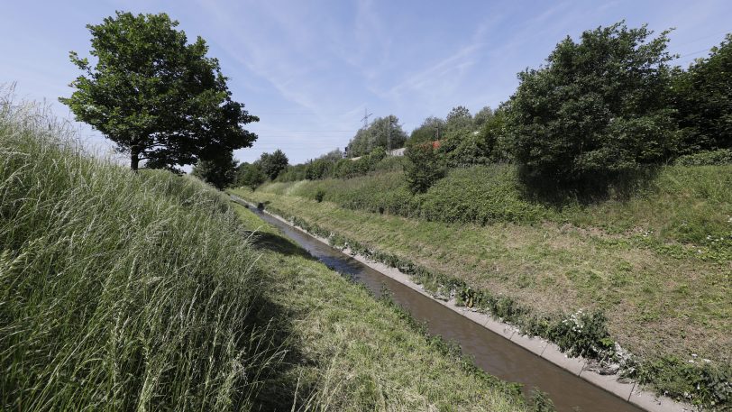 Der noch Abwasser führende Landwehrbach in Castrop-Rauxel soll umgestaltet werden.