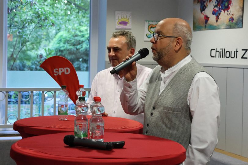 Bezirksbürgermeister Peter Bornfelder: SPD-Veranstaltung zur Entwicklung des Kaiserqaurtiers.