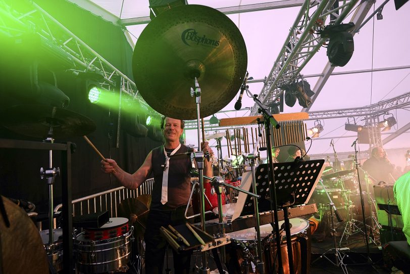 Das Rockorchester Ruhrgebeat im Gysenberg.