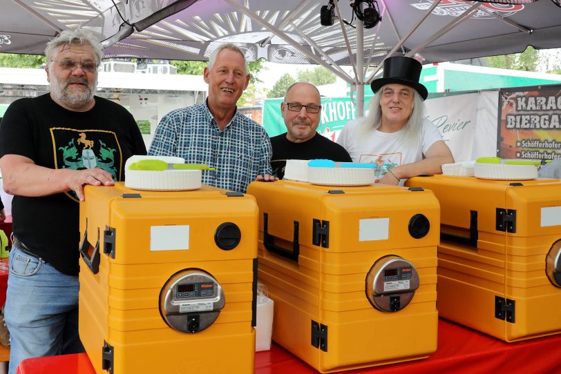 Mondritter Reinhold Frank, Frank Tocholski, Jörg Menne und Graf Hotte. .