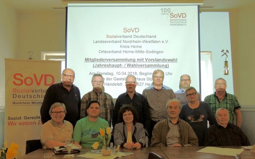 Der SoVD Vorstand 2018.