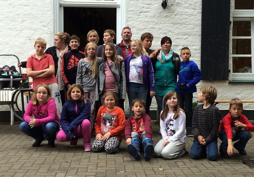 Die Kindergruppe der Falken in Sonsbeck.
