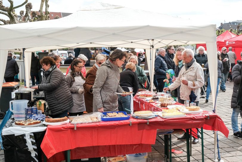 Kundgebung zum 1. Mai 2018 auf dem Rathaus-Vorplatz.