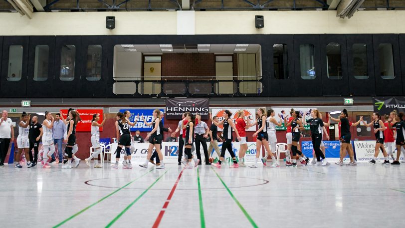 Die HTC-Damen gewinnen gegen die SNP BasCats USC Heidelberg am Sonntag (3.10.2021) mit 66:64.
