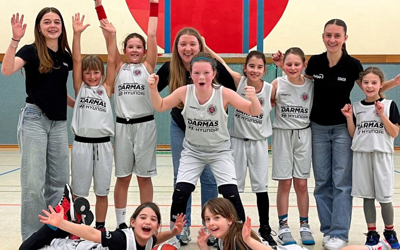 Die U10 der Ruhrpott Baskets Herne gewann knapp gegen den TV Gerthe.