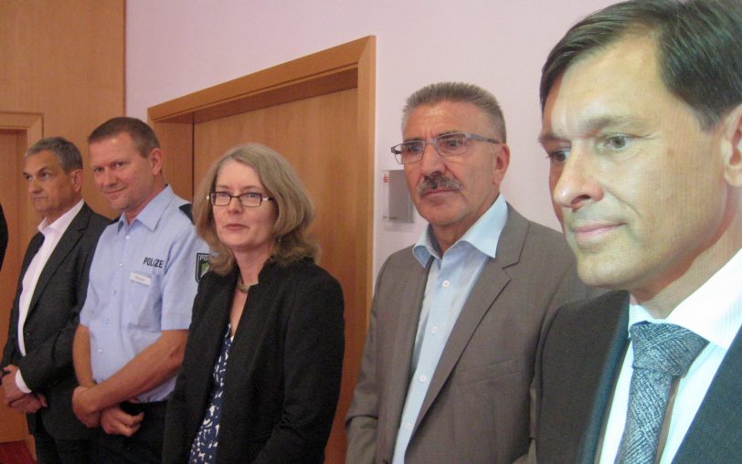 v.l. Paul-Gerhard Schmitt, Frank Nows, Kerstin Wittmeier, Arnold Plickert, Dr. Frank Dudda.