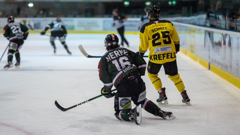 Herner EV gegen Krefelder EV am 10.1.2021, Endstand 3:1.