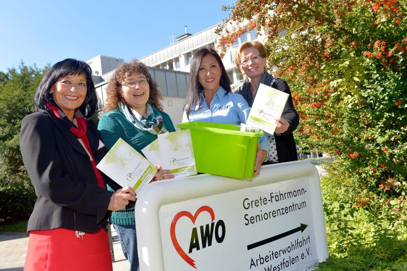 v.l. Brunhilde Schlachter (AWO), Karin Leutbecher, Eun-Kyong Schippmann, Anja Walorczyk (DRK).