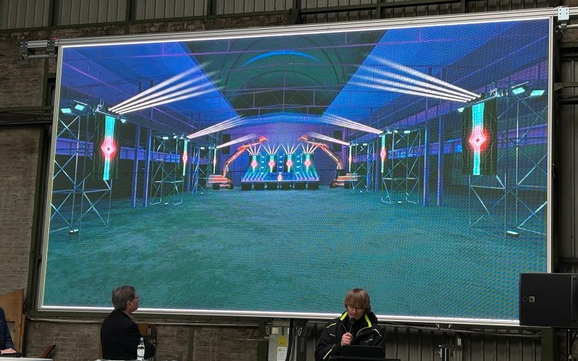 Diese Visualisierung zeigt, wie nachher der Innenbereich aussehen und beleuchtet sein soll.