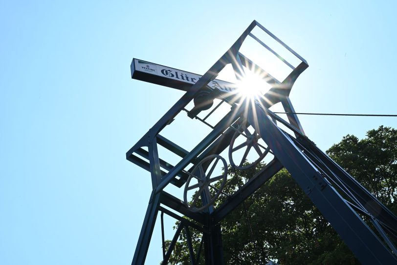 Aufbau der Cranger Kirmes 2022 - Stand 24.07.2022