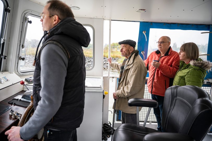 Gäste der ASB-Tagespflege Kaiserstraße bei ihrem ersten gemeinsamen Ausflug.
