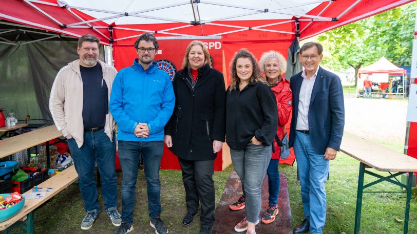 Die Bundesarbeitsministerin Bärbel Bas war der politische Stargast beim SPD-Familienfest am Sonntag (25.5.2025) im Park von Schloss Strünkede.
