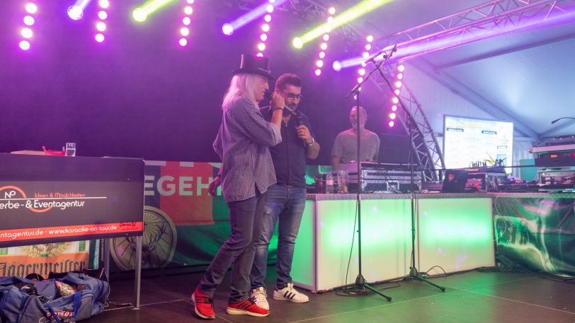 Graf Hotte - letzter öffentlicher Auftritt im Karaokezelt auf der Crankger Kirmes 2022.