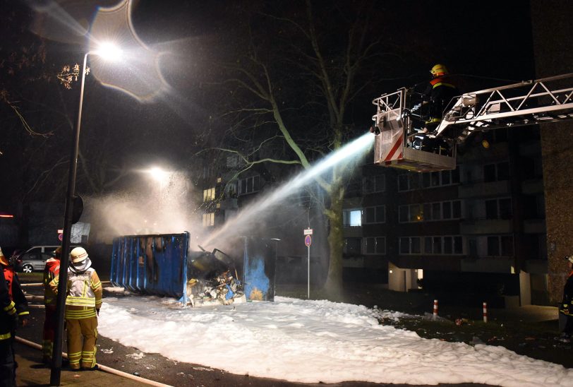 Feuerwehreinsatz an der Emscherstraße.