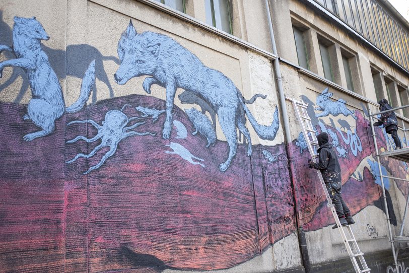 Die Wand wird schöner: Mit
