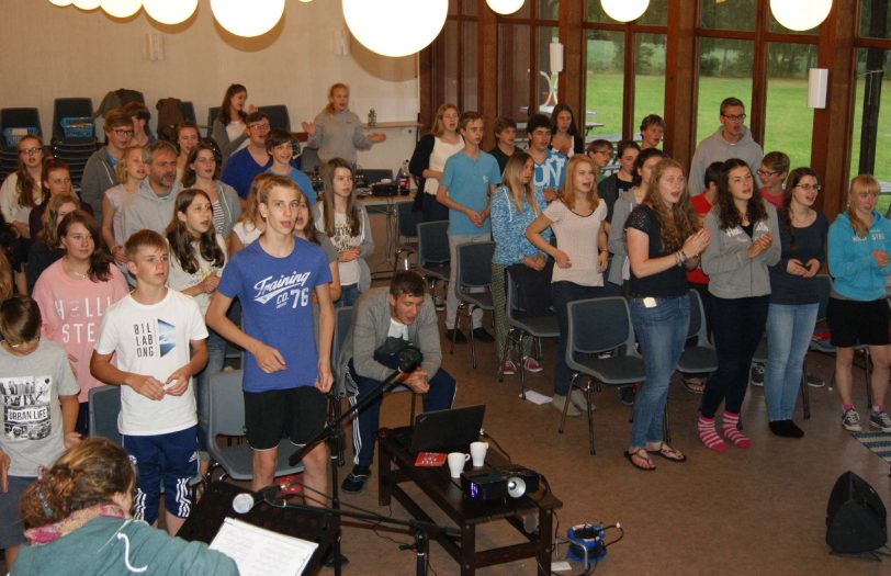 Jugendfreizeit der Ev. Kirchengemeinde Eickel, Gottesdienst.