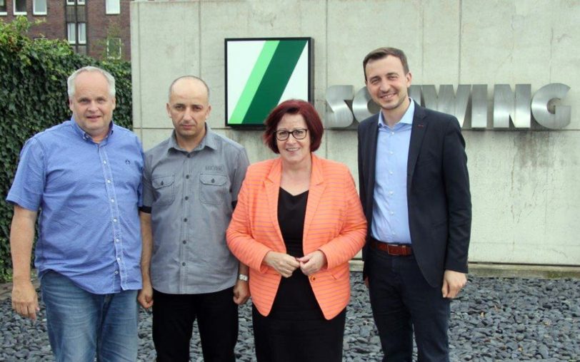 v.l. Paul Brauer, Irfan Celic, Ingrid Fischbach, Paul Ziemiak.