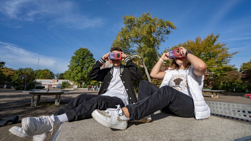 Blick in die Ausbildungszukunft: Mit den VR-Brillen ist das nun möglich.