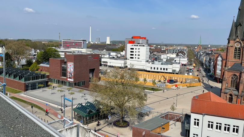 Nicht nur die Herner Innenstadt, hier mit Blick auf den Europaplatz, hat sich in den vergangenen Jahrzehnten im Ruhrgebiet gewandelt.