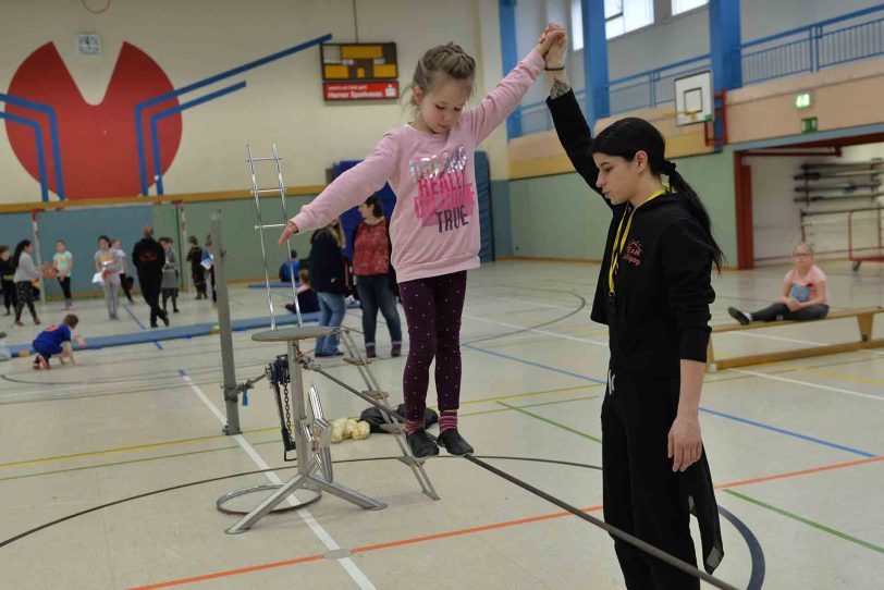 Zirkus Projektwoche an der Kolibri Schule.