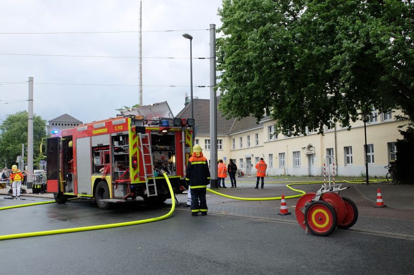 Der Brand im Hauptbahnhof Wanne-Eickel.