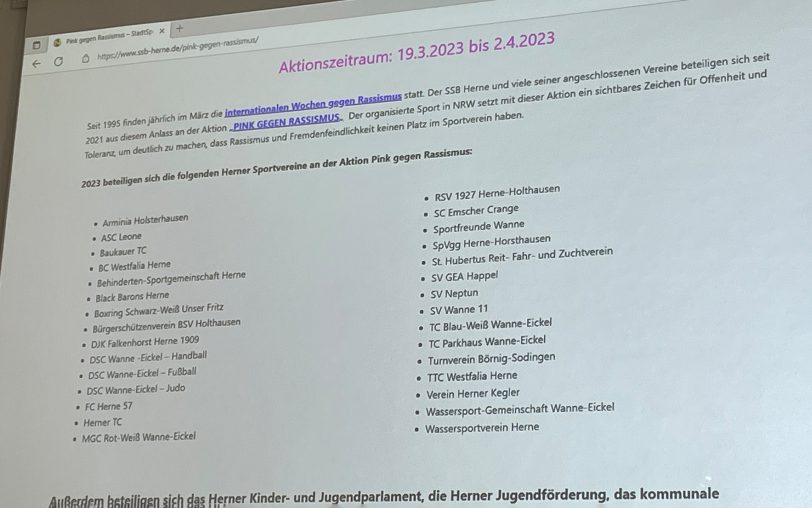 Die Übersicht über die teilnehmenden Vereine im Jahr 2023 (Stand: Freitag, 17.3.2023). Interessierte Vereine können sich noch melden.