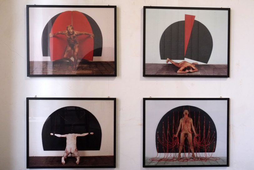 Werk aus der Ausstellung Helmut Bettenhause - innen - außen - unten.